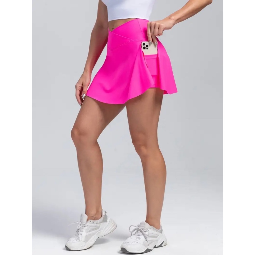 BNWT Isabelle LaRue Barbie Pink 2-in-1 Tennis Skirt W/ Shorts